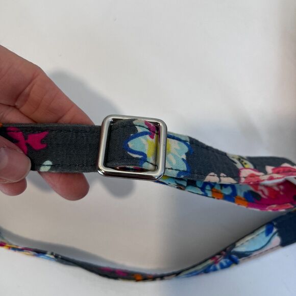 Vera Bradley Little Hipster Crossbody Bag 'Pretty Posies' Quilted Boho Compact - Picture 10 of 11